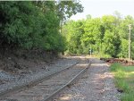 Wisconsin Central Railroad spur to Expera. Railroad bridge crossing the Fox River lock & canal